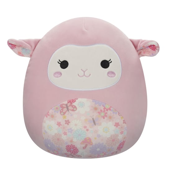 SQK - Medium Plush (12" Squishmallows) (Lala - Pink Lamb W/Floral Ears and Belly) Phase 19 Squishmallows