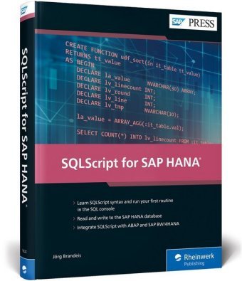 SQLScript for SAP HANA Rheinwerk Verlag