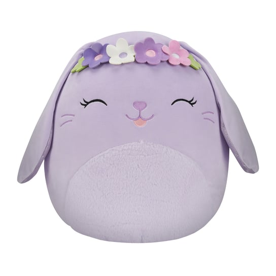 Squishmallows, pluszak Bubbles - Lavender Bunny, króliczek w koronie, 19 cm JAS SQUISHMALLOWS
