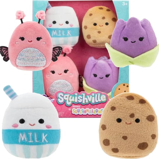 Squishmallows Squishville Mini Plush 4-Pack - Squishmallows | Sklep ...