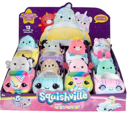 Squishville Mini Maskotka Squishmallow + Pojazd Candy Mix Jazwares JAZWARES