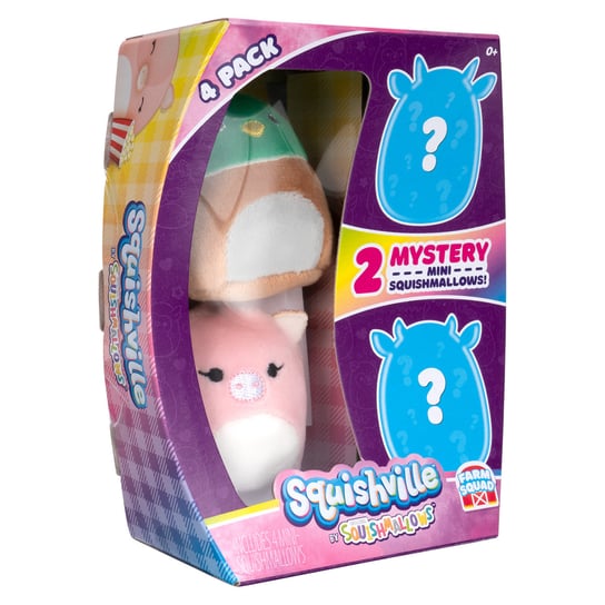 Squishville, Mini Squishmallow Farm Squad, Pluszak, 4 szt. Squishmallows