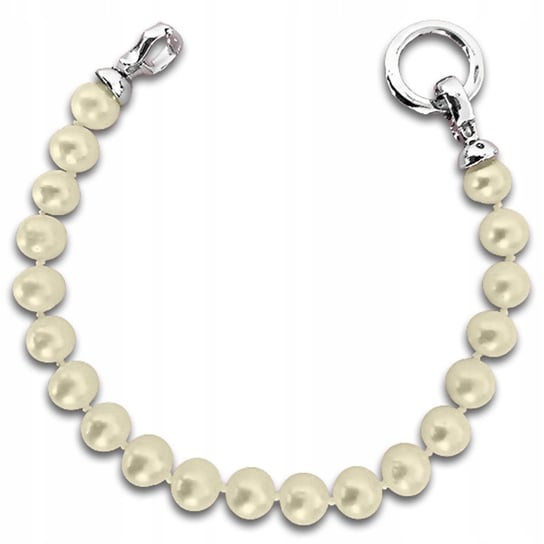 Srebrna bransoletka 925 z białymi perłami 16,5g Lovrin