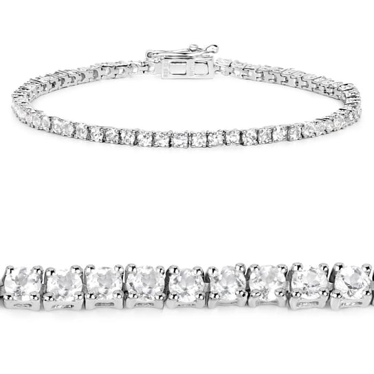 Srebrna bransoletka z 62 kryształami górskimi 4,96 ct Biżuteria Prana