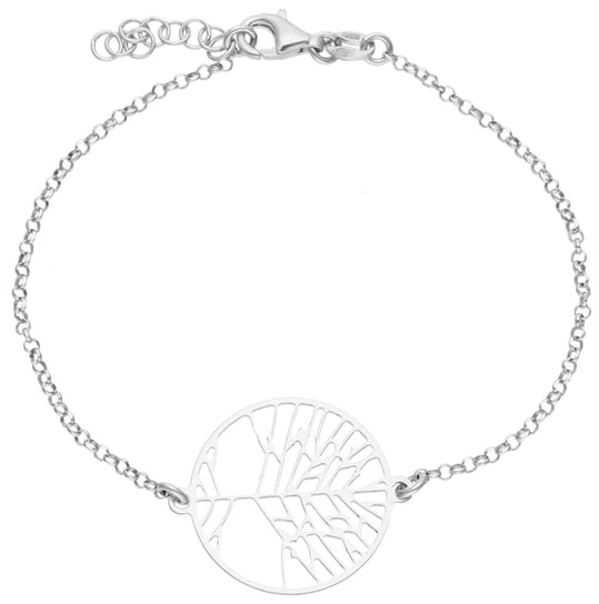 Srebrna bransoletka z drzewkiem szczęścia 19 cm 925 Rosanto