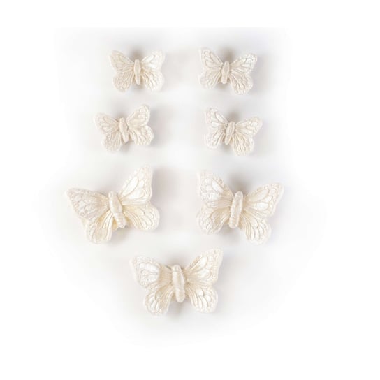 Srebrne Motyle Figurki Cukrowe Na Tort Urodzinowy Inna marka