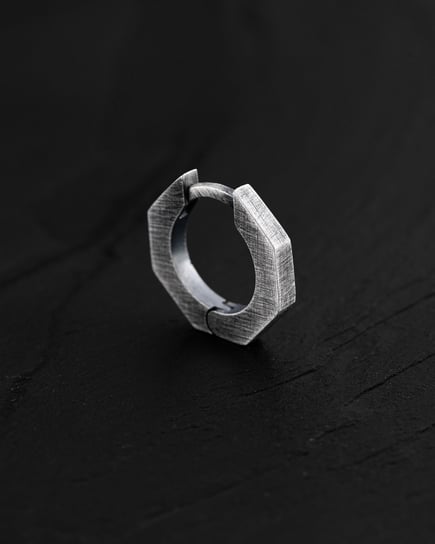 Srebrny kolczyk-kółko BLITS Reytel Jewelry