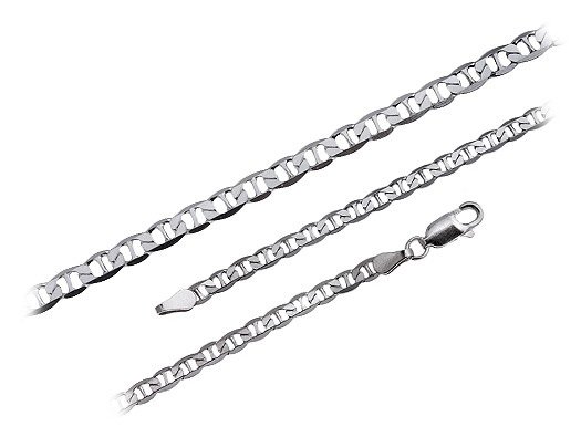 srebrny łańcuch Marina, mariner, Gucci (060) ml300 - 50 cm FALANA