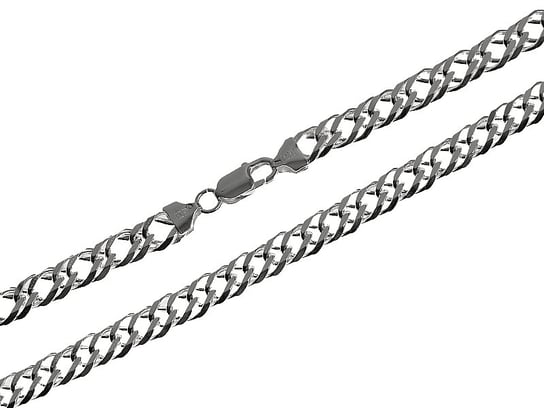 Srebrny łańcuszek 925 masywny męski elegancki o splocie rombo 55cm Lovrin