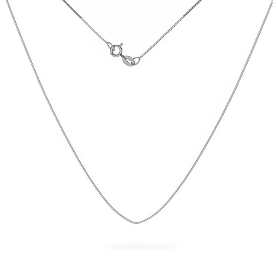 Srebrny łańcuszek kostka diamentowana, srebro 925 : Długość (cm) - 45, Srebro - kolor pokrycia - Pokrycie platyną,45 GIORRE