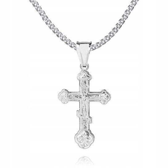 Srebrny łańcuszek + krzyżyk prawosławny 45cm N1K20 GLOBAL SILVER