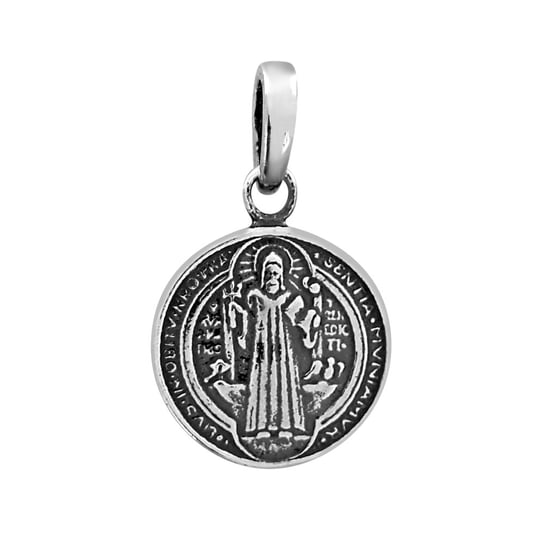Srebrny Medalik Święty Benedykt Srebro Próby 925 AngelGold
