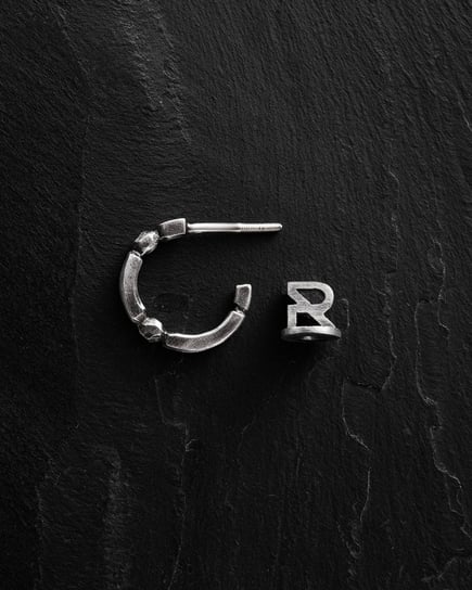Srebrny mono - kolczyk BAZE Reytel Jewelry