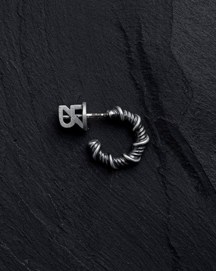 Srebrny mono - kolczyk TAIFUN Reytel Jewelry