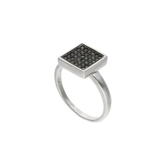 Srebrny pierścionek w nowoczesnym stylu 925 Rosanto
