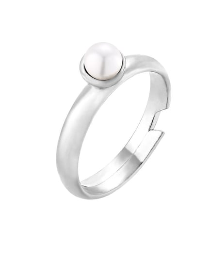 Srebrny pierścionek z perłą White SWAROVSKI® CRYSTAL sotho
