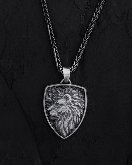 Srebrny wisiorek - tarcza LION Reytel Jewelry