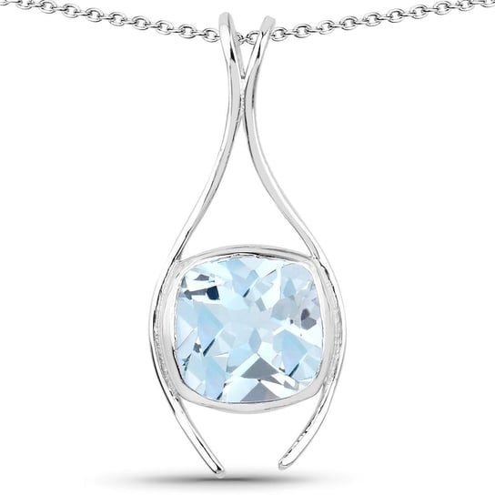 Srebrny wisiorek z naturalnym topazem niebieskim 5,11 ct Biżuteria Prana