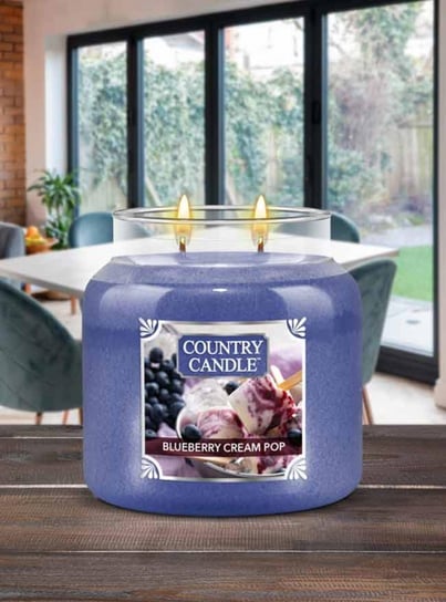 Średnia Świeca Blueberry Cream Country Candle