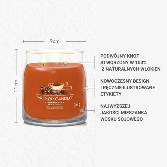 Średnia świeca Signature Cinna Yankee Candle