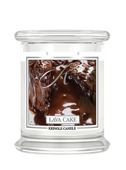 Średnia świeca zapachowa z dwoma knotami Lava Cake 411g Kringle Candle