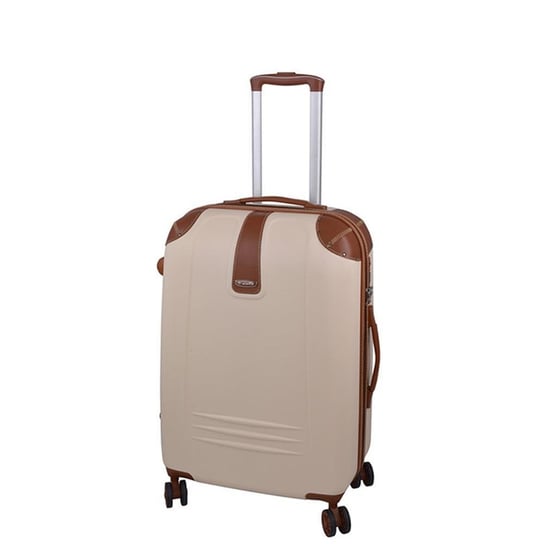 Średnia walizka DIELLE 155/60M Beżowa - beżowy Dielle