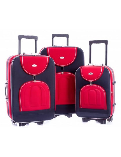 Średnia walizka PELLUCCI RGL 0328A M Czerwono granatowa Inna marka