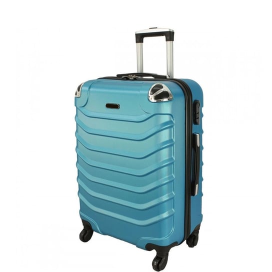 Średnia walizka PELLUCCI RGL 730 M Metaliczno Niebieska - metaliczny niebieski PELLUCCI