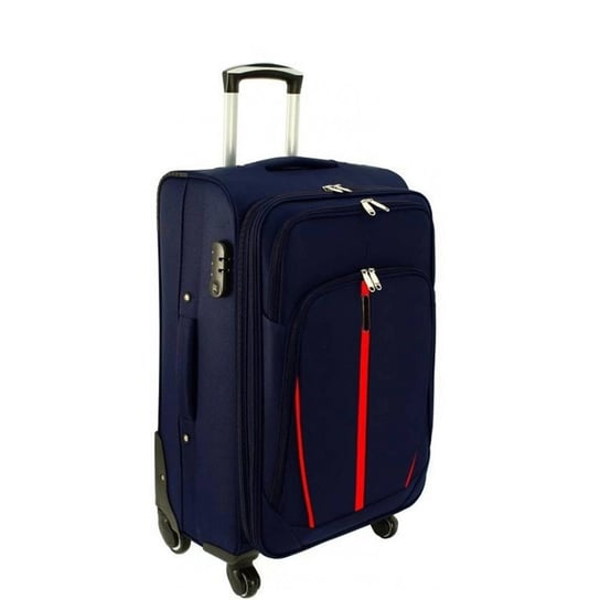 Średnia walizka PELLUCCI RGL S-020 M Granatowa KEMER