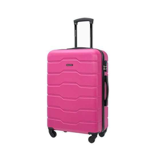 Średnia walizka PUCCINI ALICANTE ABS024B 3A Różowa PUCCINI