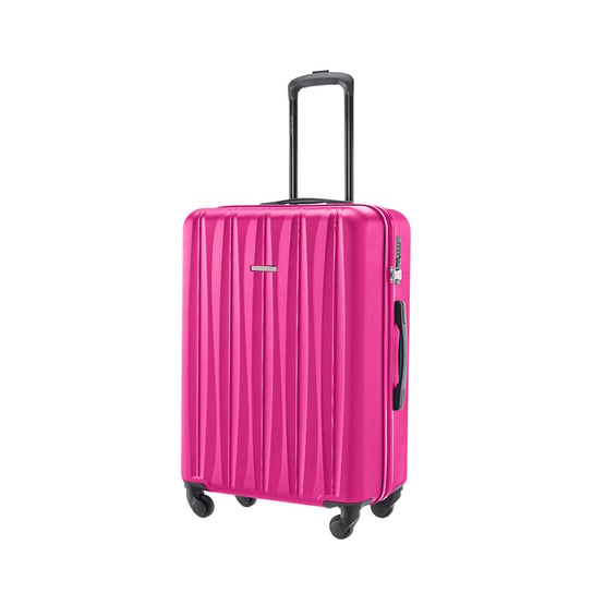 Średnia walizka PUCCINI BALI ABS021B 3A Różowa PUCCINI