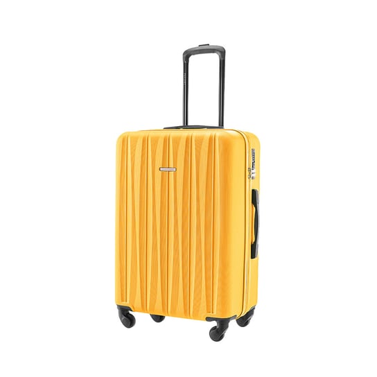 Średnia walizka PUCCINI BALI ABS021B 6 Żółta PUCCINI
