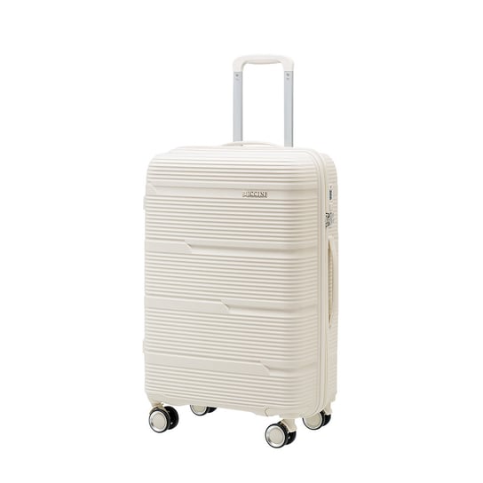 Średnia walizka PUCCINI CASABLANCA PP023B 0 Biała PUCCINI