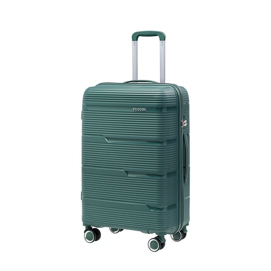 Średnia walizka PUCCINI CASABLANCA PP023B 5 Zielona PUCCINI