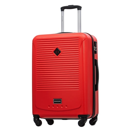 Średnia walizka PUCCINI CORFU ABS016B 3 Czerwona PUCCINI