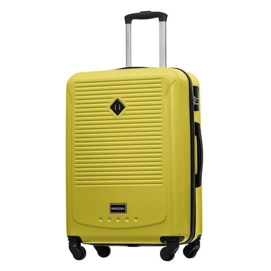 Średnia walizka PUCCINI CORFU ABS016B 5 Limonkowa PUCCINI