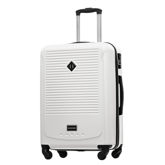 Średnia walizka PUCCINI CORFU ABS016B 6 Biała PUCCINI