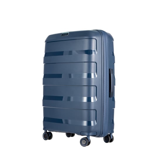 Średnia walizka PUCCINI MONTREAL PP015B 7A Granatowa PUCCINI