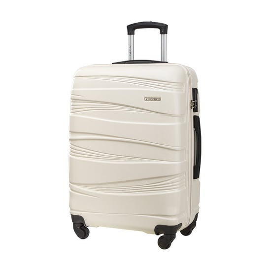 Średnia walizka PUCCINI PORTO ABS020B 0 Biała PUCCINI