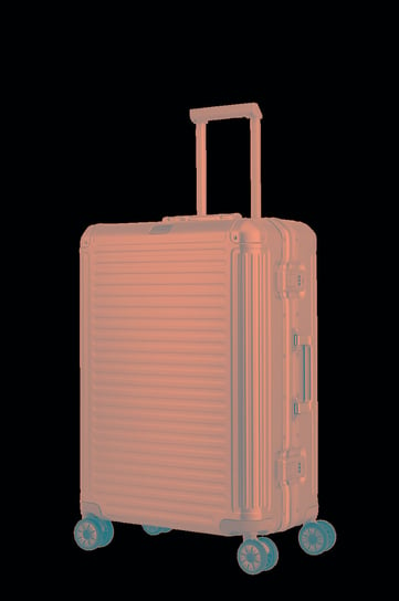 Średnia walizka TRAVELITE Next 79948-56 Srebrna Travelite
