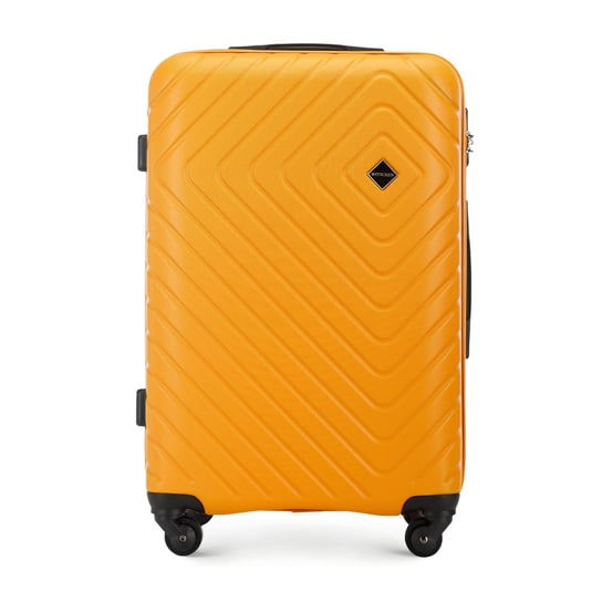 Średnia walizka z ABS-u z geometrycznym tłoczeniem 56-3A-752-55 WITTCHEN