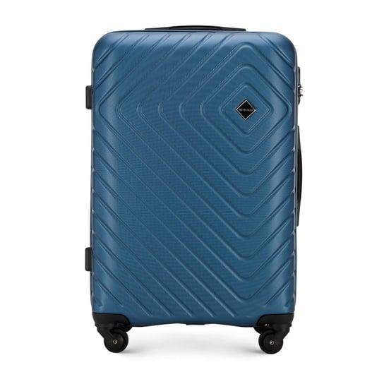 Średnia walizka z ABS-u z geometrycznym tłoczeniem 56-3A-752-91 WITTCHEN