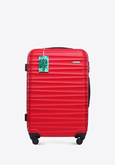 Średnia walizka z zawieszką czerwona WITTCHEN