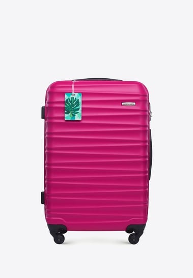Średnia walizka z zawieszką różowa WITTCHEN