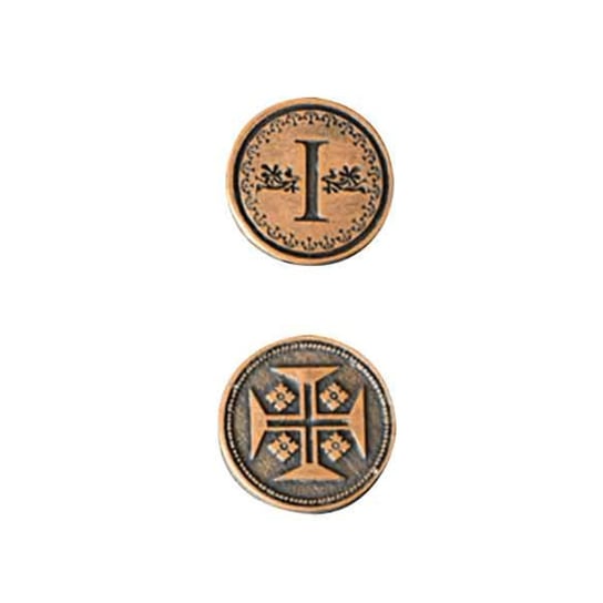 Średniowieczna Miedziana Metalowa Moneta 1 Szt RGFK