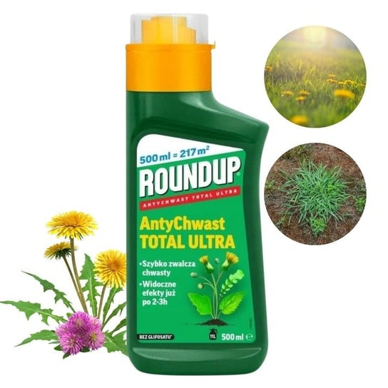 Środek chwastobójczy Roundup AntyChwast Total Ultra 500 ml  ANTYCHWAST EKO BIO Bez Glifosatu Monsanto
