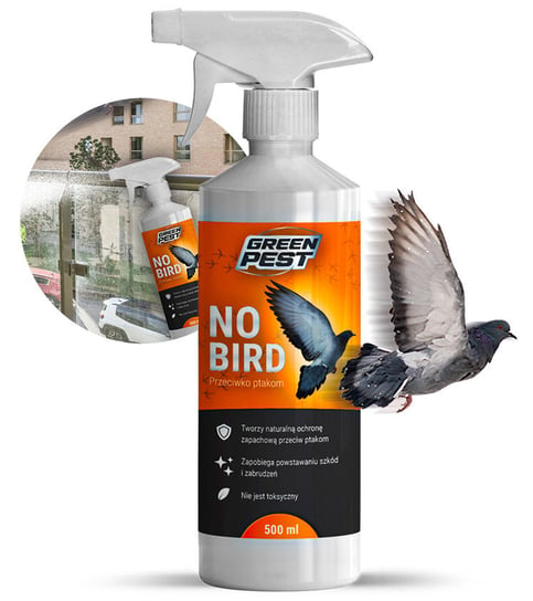 Środek GREEN PEST na Ptaki Gołębie 500ml No Bird Odstraszacz Ptaków Preparat Odstraszający Ptaki Gołębie Wróble Jaskółki Inna marka