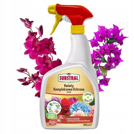 Środek grzybobójczy i owadobójczy Substral Kwiaty Kompleksowa Ochrona 2w1 AL 800 ml Substral