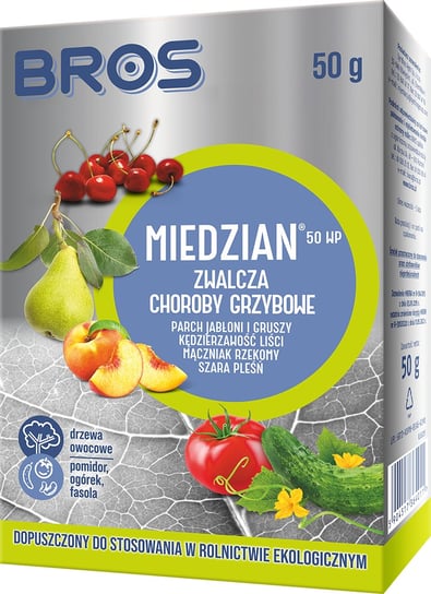 Środek na choroby grzybowe BROS MIEDZIAN 50 WP 50g BROS