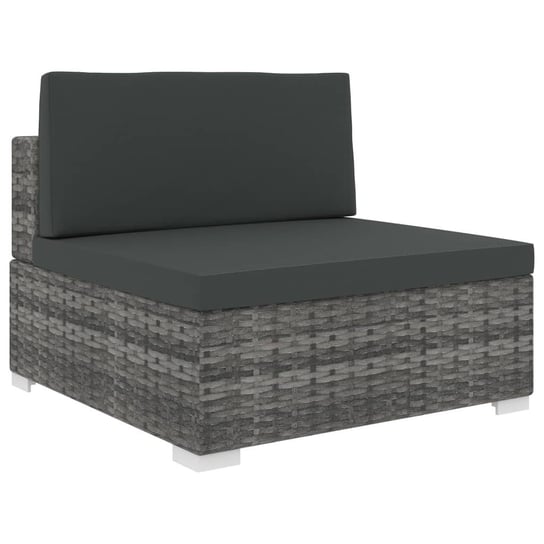 Środkowa sofa z poduszką vidaXL, 1 szt., szara vidaXL